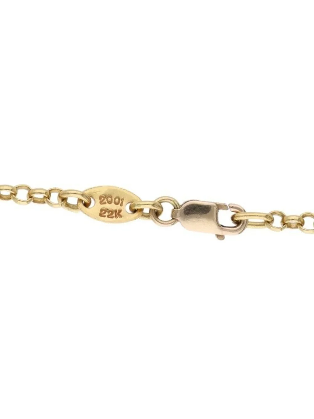 Chrome Hearts 22k Neckchain Roll Chain Gold Necklace